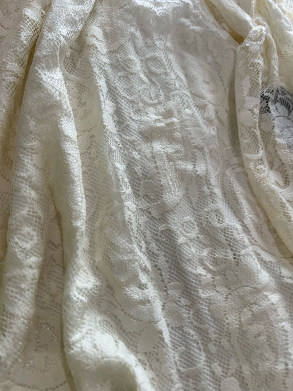 Rock Cream Lace Long-Sleeve Boho Dress - Picture 7 of 7